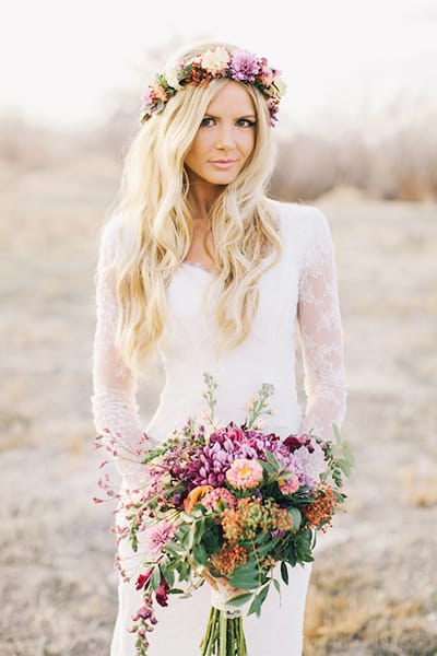 6 Romantic Ways To Wear Your Hair Down At Your Wedding