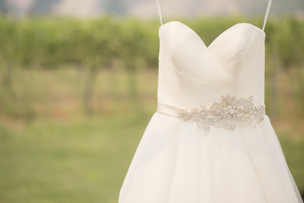 bridal dress close up