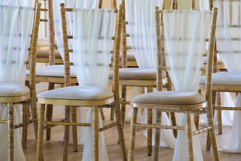 chairs at wedding venue